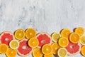 Citrus fruits. Orange, lemon, grapefruit Royalty Free Stock Photo