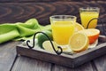 Citrus juice and fruits