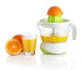 Citrus juicer isolated on white background. Royalty Free Stock Photo