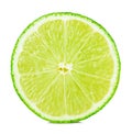 Citrus lime fruit half Royalty Free Stock Photo