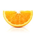 Citrus orange fruit isolated on white