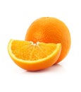Citrus orange fruit isolated on white