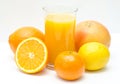 Citrus and orange juice Royalty Free Stock Photo
