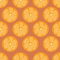 Citrus seamless background, fashionable, simple vector orange background, fresh summer vitamin