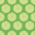 Citrus seamless background green, fashionable, simple vector lime background, fresh summer vitamin
