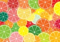 Citrus slices background. Royalty Free Stock Photo