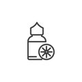 Citrus Vape Juice line icon Royalty Free Stock Photo