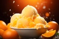 Citrusy Orange Sherbet