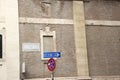 Citta del Vaticano Italia and the Porta Sant Anna - St. Annes Gate on Via di Porta Angelica in Rome, Italy