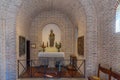 Citta di San Marino, San Marino, September 2, 2021: Interior of Chapel of Santa Barabara in San Marino