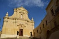 CITTADELLA, GOZO, MALTA - Oct 11, 2014: The facade of the Catholic Cathedral at Cittadella Gozo, dedicated to the Assumption of St