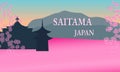 saitama city japan in Sakura