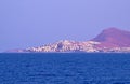 The city on the Aegean seashore Royalty Free Stock Photo