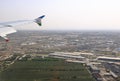 City aerial View from airplaine of Bukhara, Uzbekistan