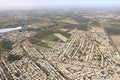 City aerial View from airplaine of Bukhara, Uzbekistan