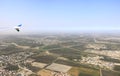 City aerial View from airplaine of Bukhara, Uzbekistan