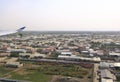 City aerial View from airplaine of Bukhara, Uzbekistan