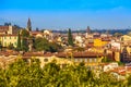 City aerial view, Florence, Italy Royalty Free Stock Photo