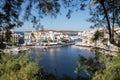 The city of Agios Nikolaos on the island of Crete Greece. Royalty Free Stock Photo