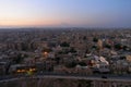 City of Aleppo, Syria, evening view from the citadel Royalty Free Stock Photo