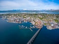 City of Alesund Norway Aerial footage Royalty Free Stock Photo