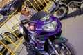 City Angarsk.moto baikers- 26 Royalty Free Stock Photo