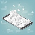 City app Royalty Free Stock Photo