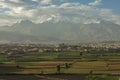 City of Arequipa, Peru with its fields and volcano Chachani