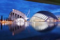 City of Arts and Sciences hemisferic futuristic modern building, Valencia, Spain, Europe