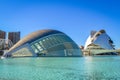 The City of Arts and Sciences, Valencia, Spain - The Hemisferic and the Palau de les Arts Royalty Free Stock Photo