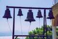 City Athens, Greece Republic. Bells in church. Travel photo. 14. Sep. 2019 Royalty Free Stock Photo