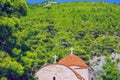 City Athens, Greece Republic. Church roofs and sky. Travel photo. 14. Sep. 2019