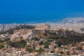 City of Athens seen from the Mount Lycabettus a Cretaceous limestone hill