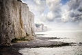 Cliffs of Ault city in Picardy, France Royalty Free Stock Photo