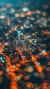 a city background with blurred lights at night. Bokeh and abstract blur defocused background Royalty Free Stock Photo