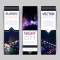 City Banner Vertical Royalty Free Stock Photo