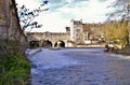 City of Bath waterfall long exposure Royalty Free Stock Photo