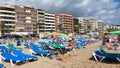City beach in Lloret de Mar, Spain