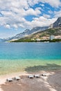 City beach, Makarska, Croatia Royalty Free Stock Photo