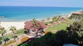 City beach in Netanya. Netanya  is a city in the Northern Central District of Israel. Royalty Free Stock Photo