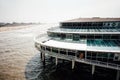 a city beach and pier, Scheveningen, The Hague, Netherlands Royalty Free Stock Photo