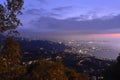 City of Beirut, Jounieh, by night  on the mediterranee, Lebanon Royalty Free Stock Photo