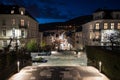 The City of Bergen Norway at Night Royalty Free Stock Photo