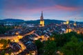 City of Bern skyline with a dramatic sky in Bern, Switzerland