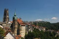 City of Bern, Switzerland. Panorama view of Berne old town Royalty Free Stock Photo