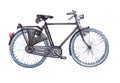 City bicycle bike. Watercolor illustration isolated