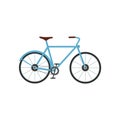 City bicycle vector illustration. Sport activity. Urban bicycle flat