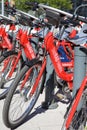 City Bike rental Station in Hamburg. Germany