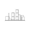 City black sign icon. Vector illustration eps 10 Royalty Free Stock Photo