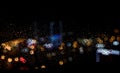 city blurring lights abstract bokeh Royalty Free Stock Photo